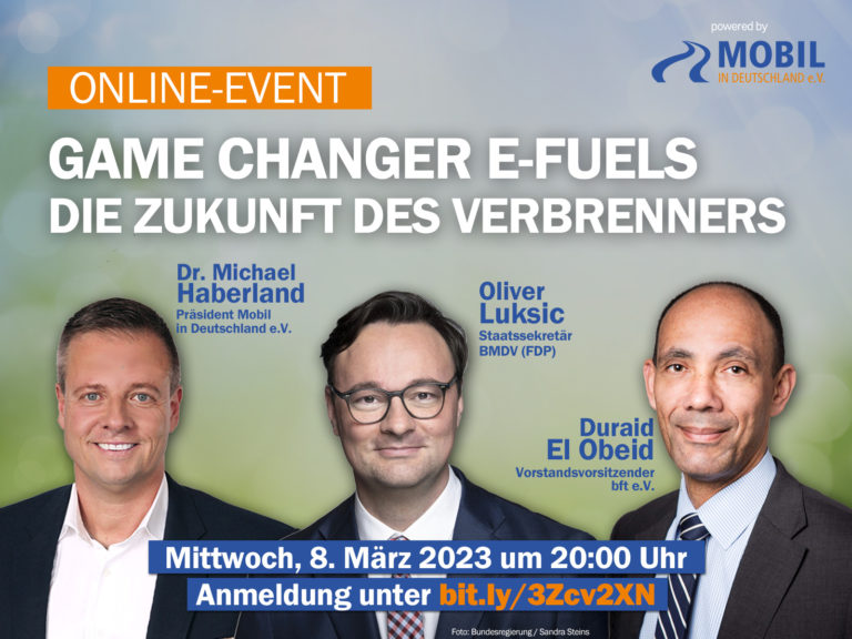 Online-Event: Game Changer E-Fuels - Die Zukunft Des Verbrenners